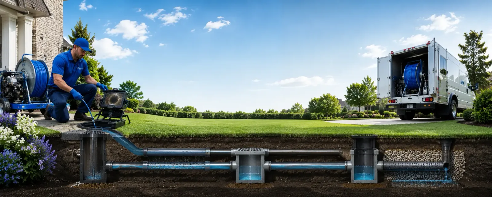 Outdoor drain cleaning information for Quincy, IN